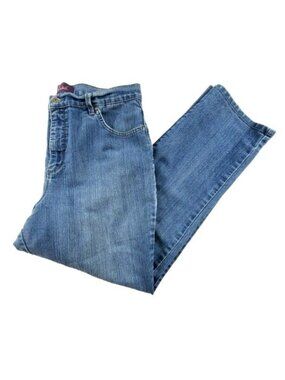 Gloria Vanderbilt Jeans Womens Size 16 Straight Leg High Waist Medium Wash Denim